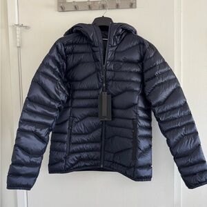 J.Lindeberg Women’s Cliff Light Down Hood Jacket - Navy - Large